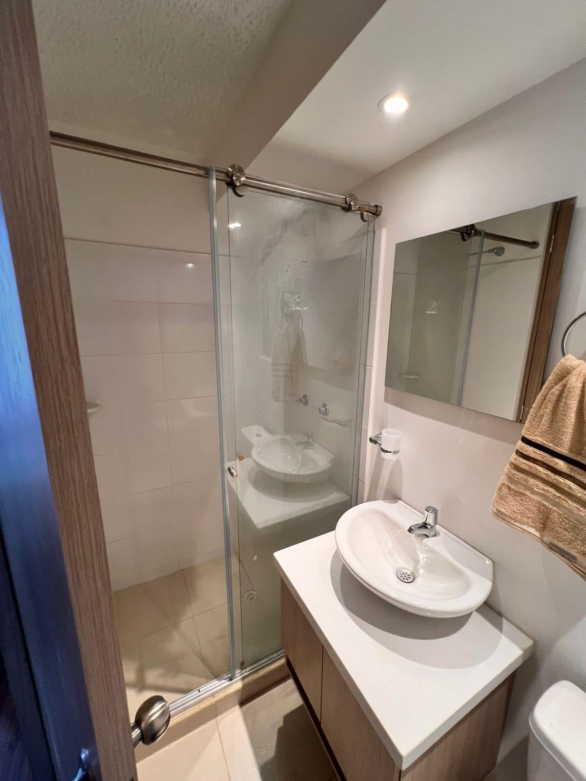 Baño principal con ducha